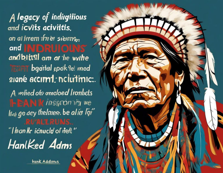 Significant Quotes by Hank Adams: A Legacy of Indigenous Rights and Activism